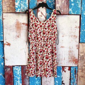 Women's Forever 21 Dress Casual Sleeveless Wrap Lightweight LARGE Floral Print